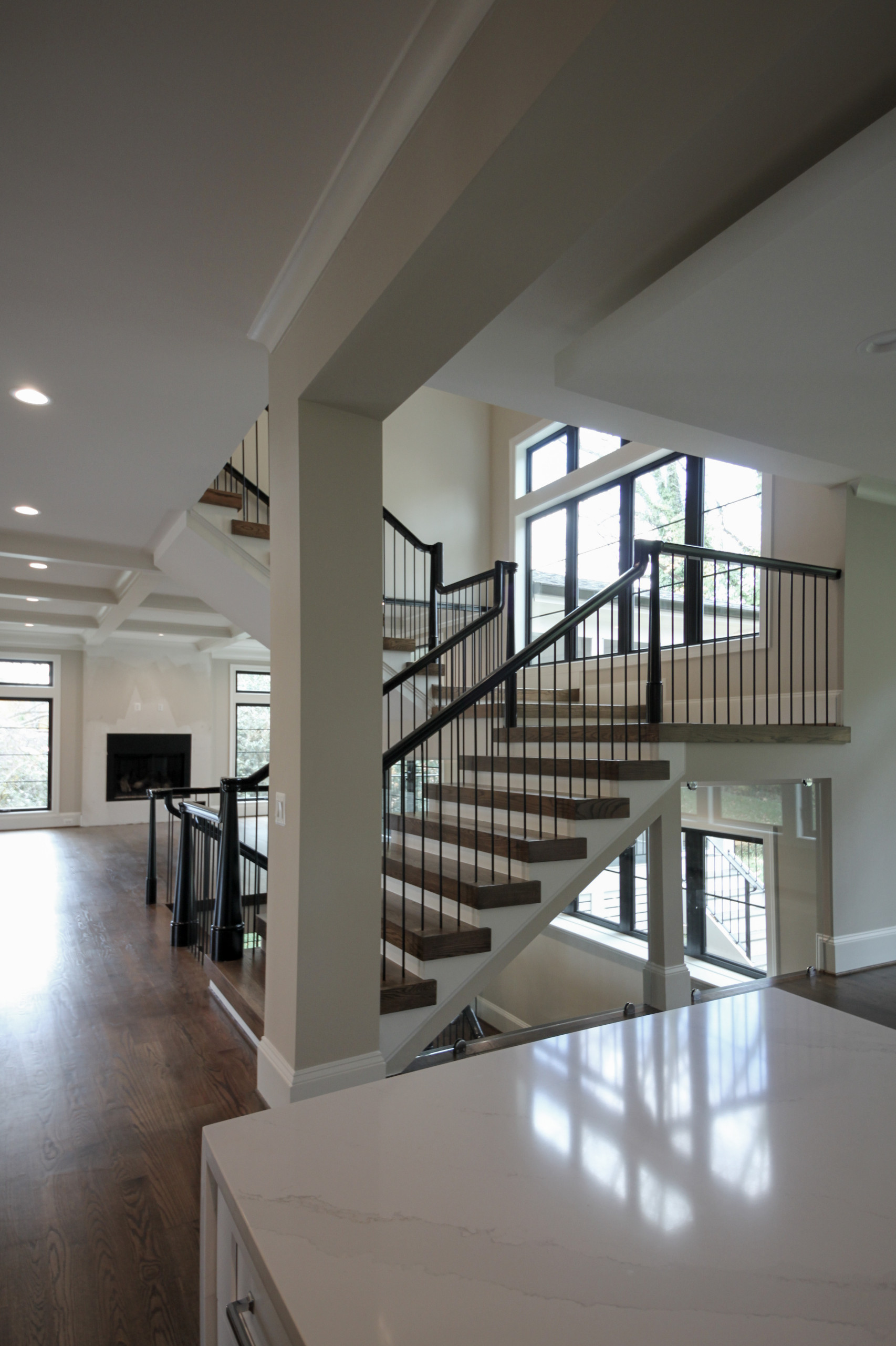 89_Eclectic and Edgy Staircase in French Contemporary Residence, McLean VA 2210