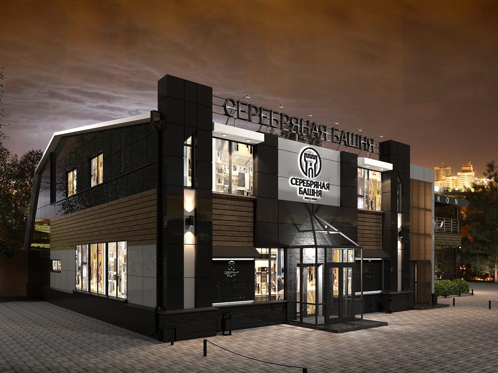 Дизайн-проект фасадов ресторана Серебряная Башня