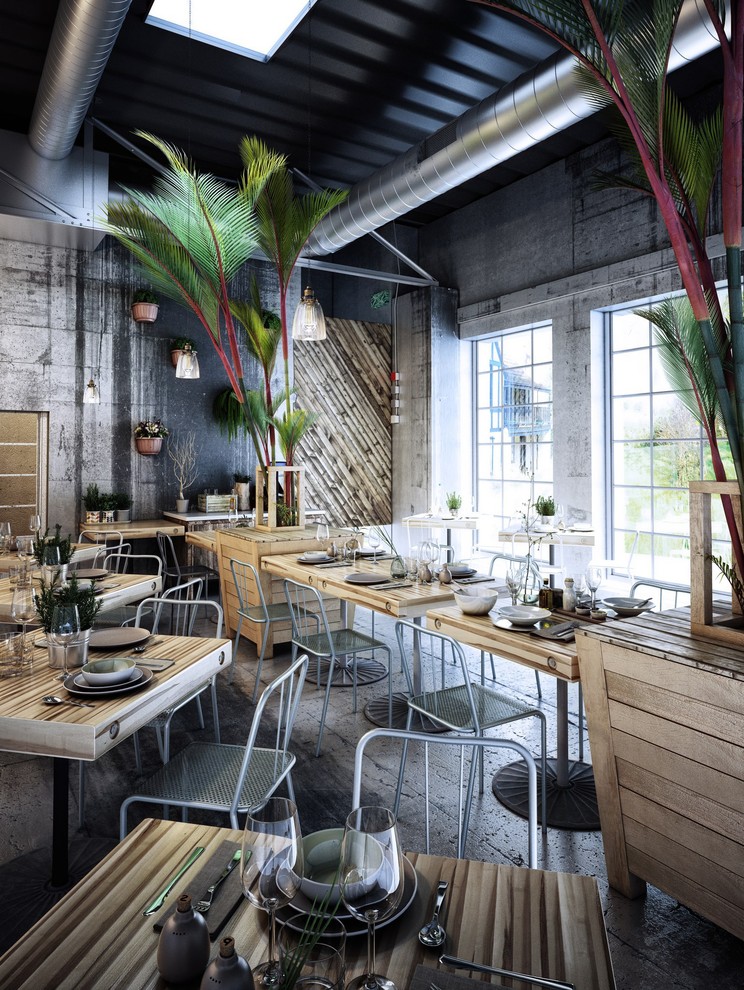 Бар в стиле лофт