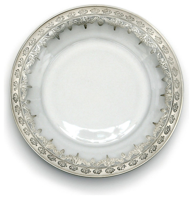 Arte Italica Vetro Silver Salad/Dessert Plate