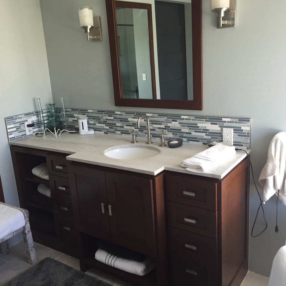 Transitional bathroom photo in Orange County