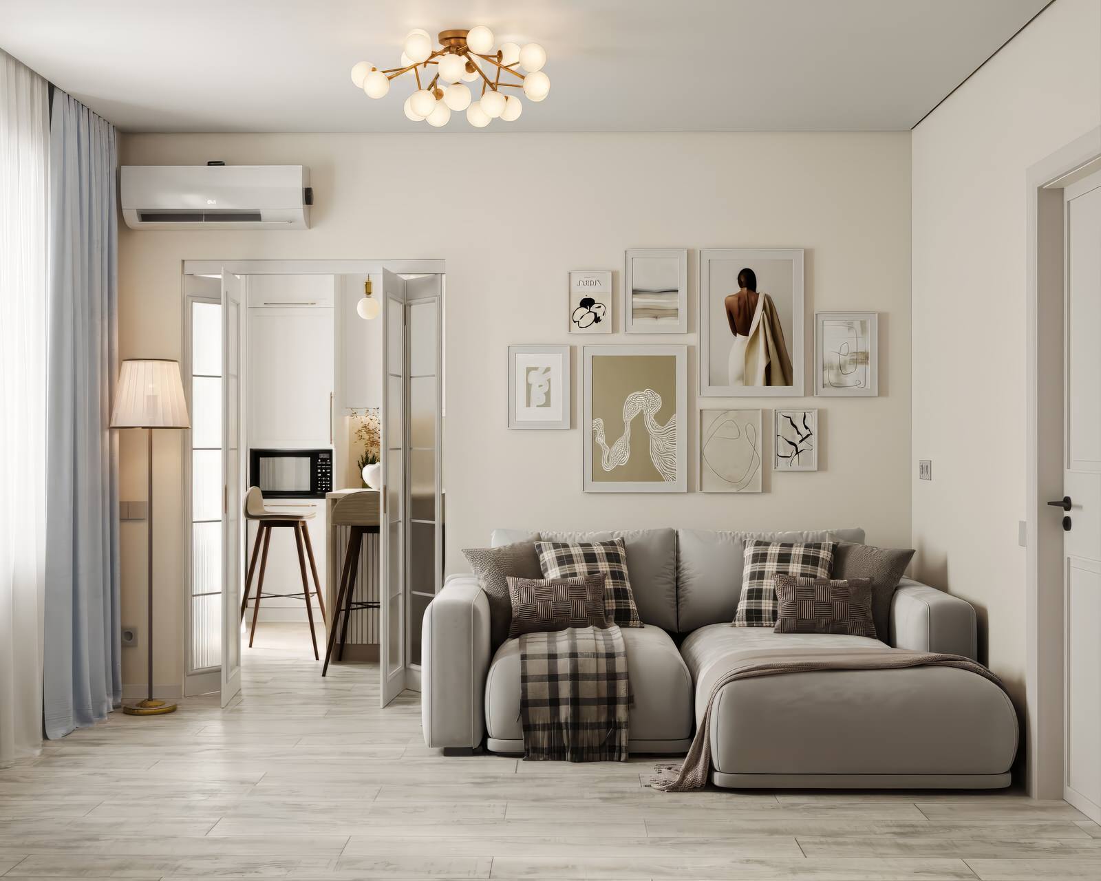 Четырехкомнатная квартира в сердце города