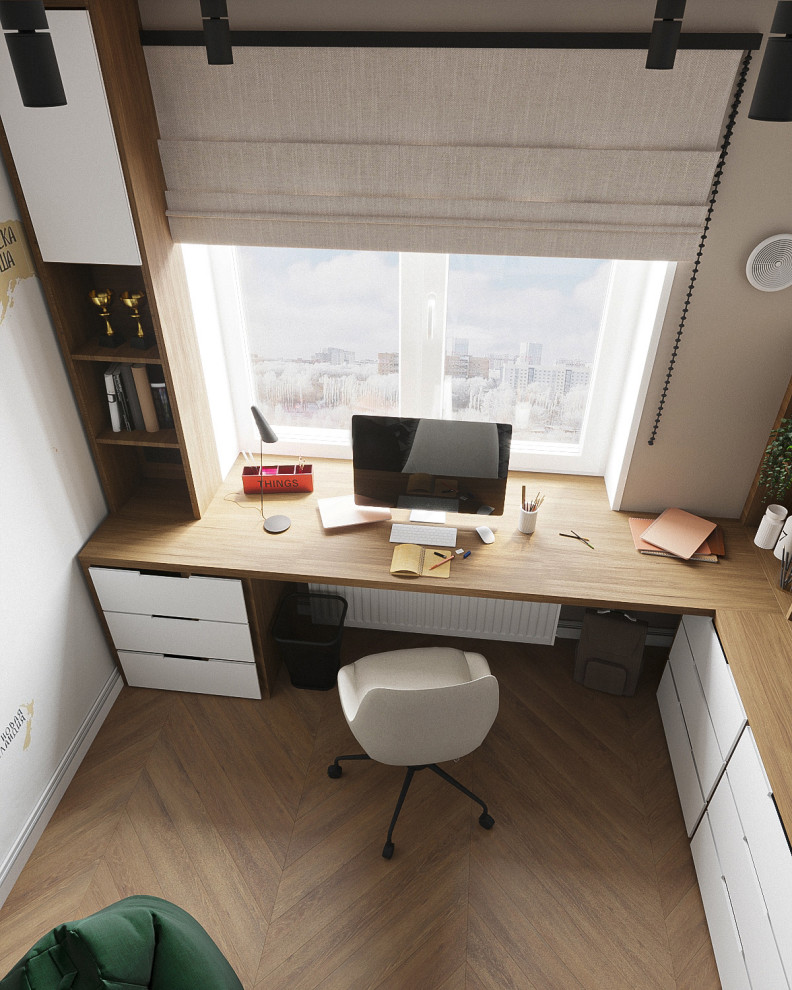 Квартира  с зелёными акцентами