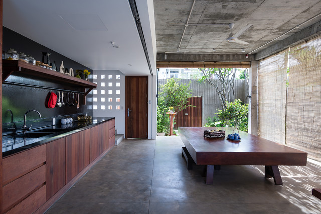 TROPICAL SUBURB HOUSE asiatico-cocina