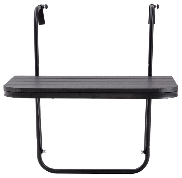 Patio Balcony Hanging Adjustable Folding Deck Table
