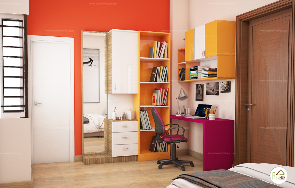 Design ideas for a contemporary kid's room in Chennai.