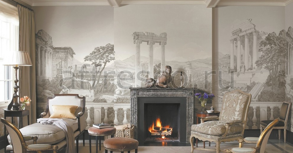 Фрески и фотообои в интерьере