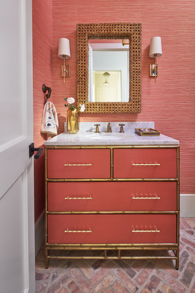 Rustic Coastal Chic - Beach Style - Powder Room - DC Metro - by Purple ...