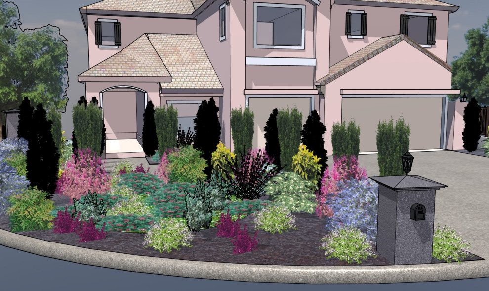 Final Design: Front Yard Design for a Silicon Valley Residence