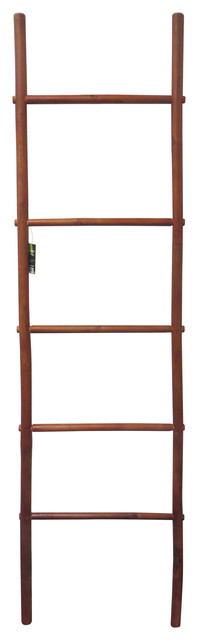 Bamboo Ladder Rack, Rust Stain, 60