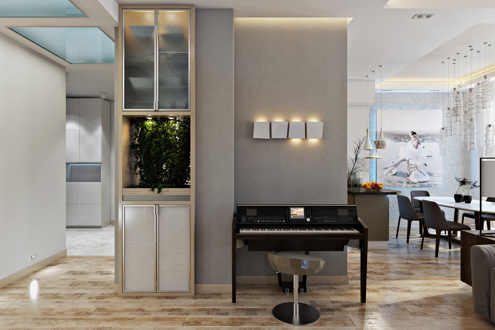 Просторная открытая планировка