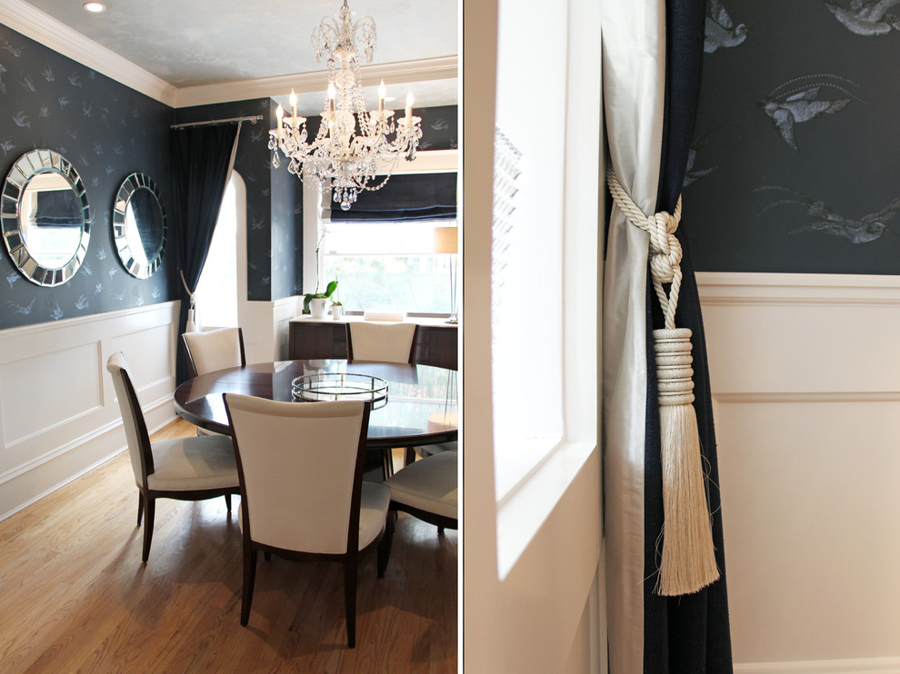 Dining room - transitional dining room idea in Austin