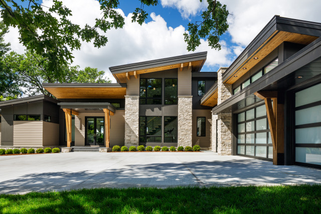 Crosby Cove Modern House Exterior Minneapolis By David Charlez 