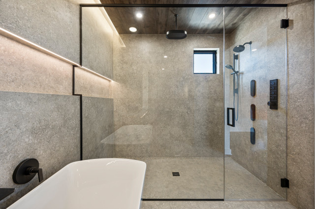 End Unit - Modern Luxury Rowhome | Heritage Place Naperville, IL contemporary-bathroom
