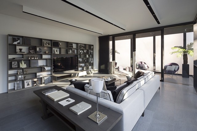 NT house contemporary-vardagsrum