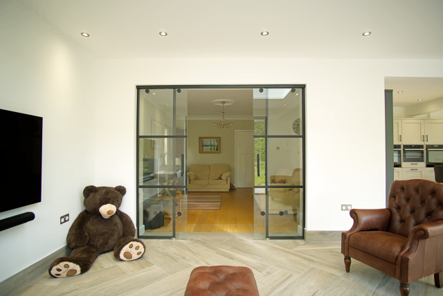 Double Storey Kitchen Extension modern-living-room