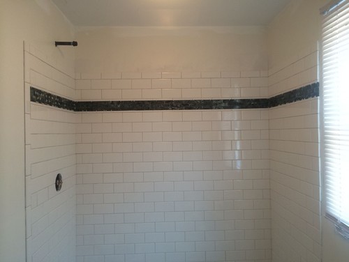 Subway tile- American Olean vs. Daltile - I think the subway tile from Home Depot is a brighter white, this is a soft  white.