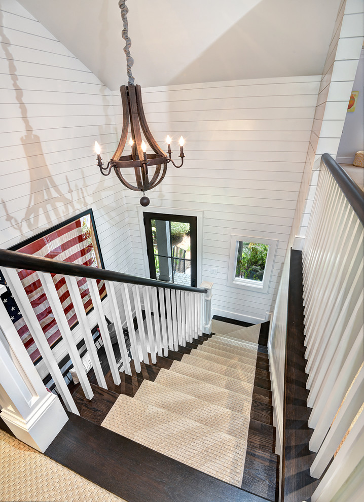 Mid-sized beach style staircase in Charleston.