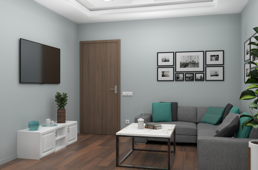 Кабинет и гардеробная в квартире.