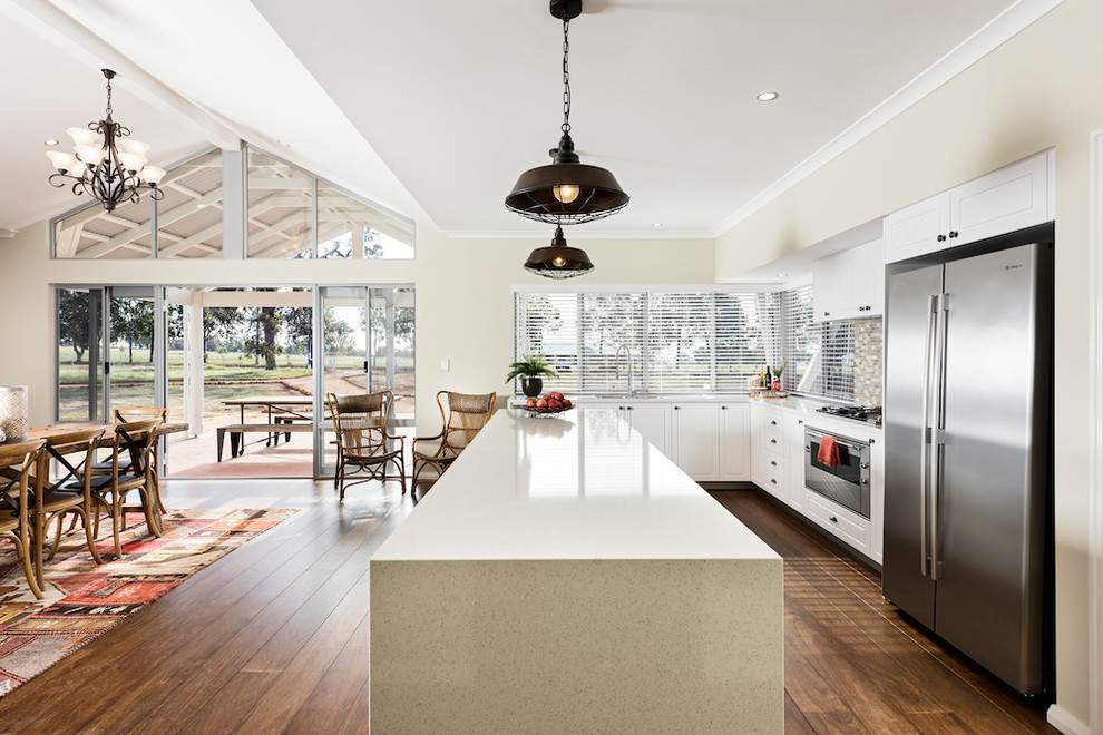 This is an example of a transitional kitchen in Perth.