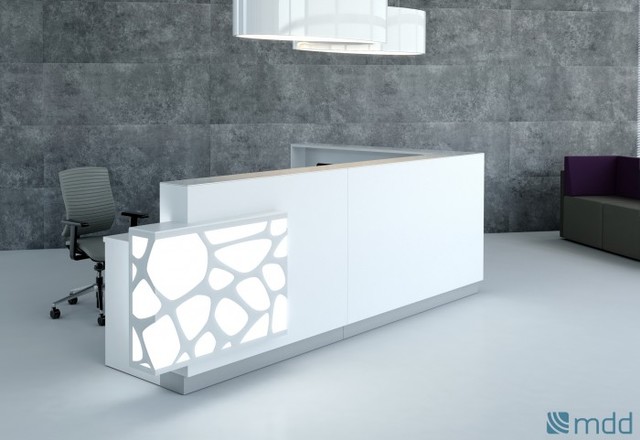 Organic Custom Reception Desk By Mdd Office Furniture