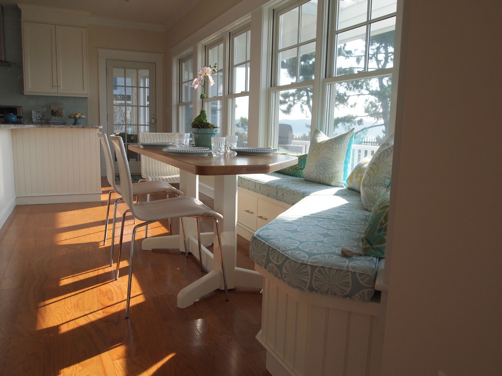 This is an example of a beach style kitchen in Portland Maine.
