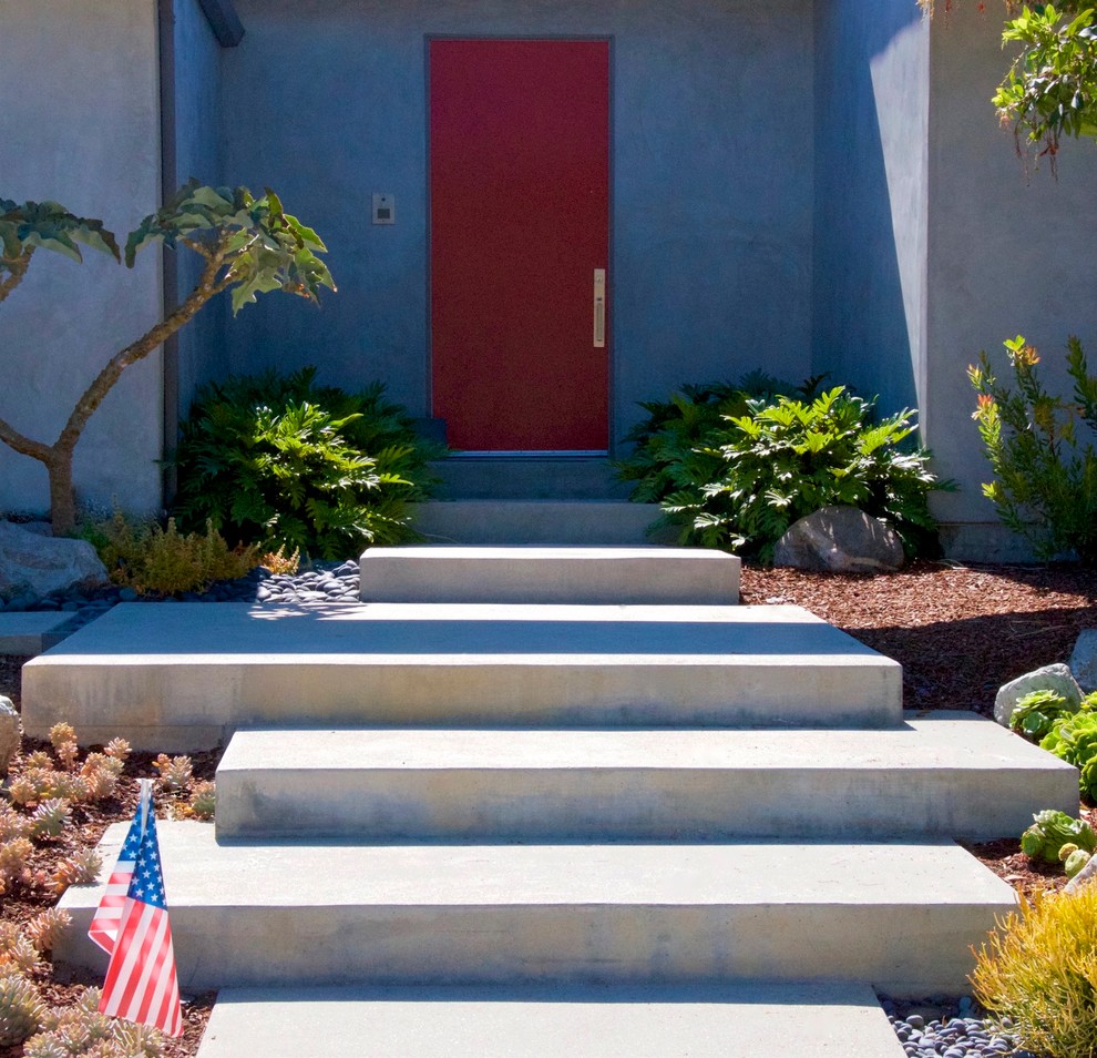 Design ideas for a modern verandah in Los Angeles.