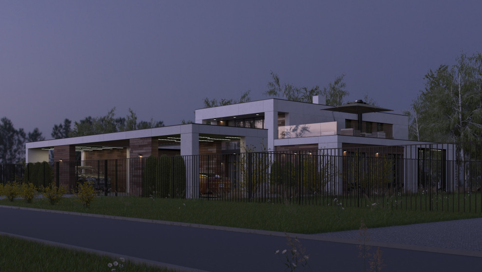 Одноэтажный жилой дом с антресолью. "Яблони-парк", г. Пенза.