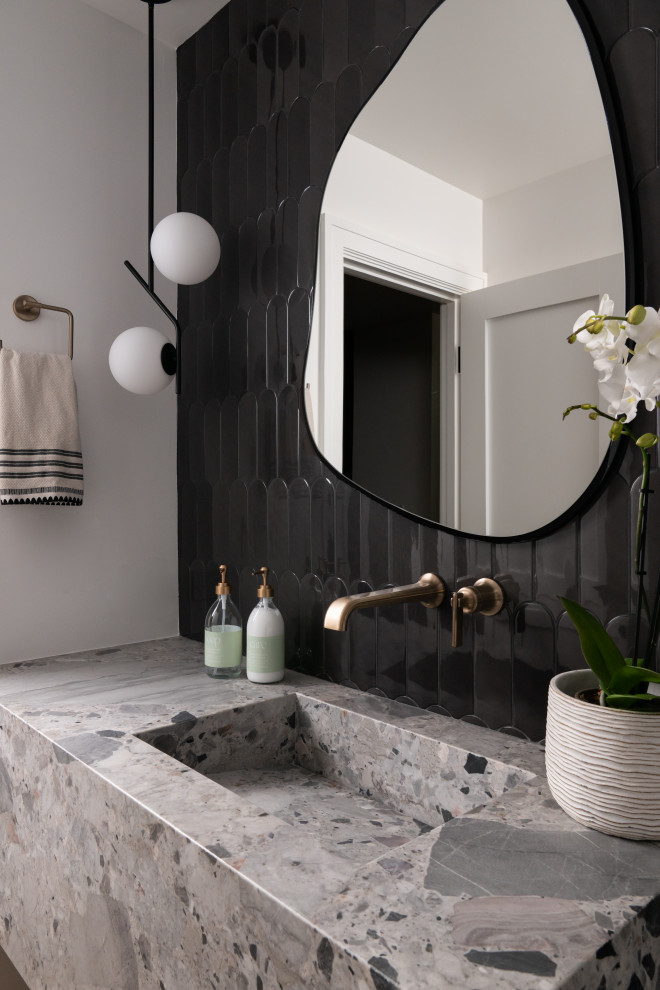 Eastbluff - Beach Style - Powder Room - Orange County - by Streamline ...
