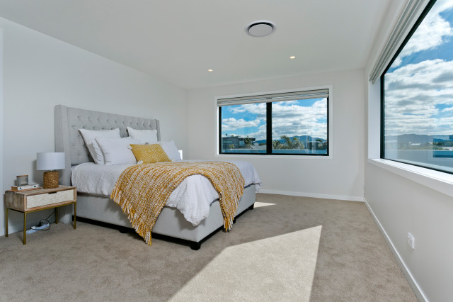 Luxury Omaha Beach House contemporary-bedroom