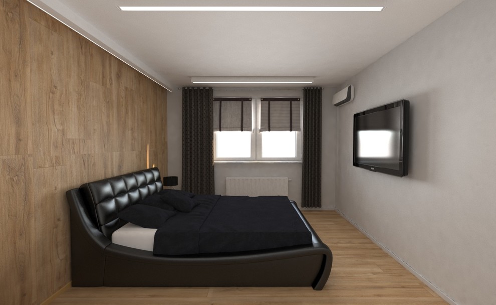 Современный дизайн квартиры в центре Тюмени для молодого человека.