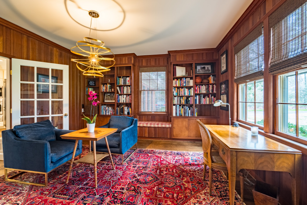 Inspiration for a transitional home design remodel in Raleigh