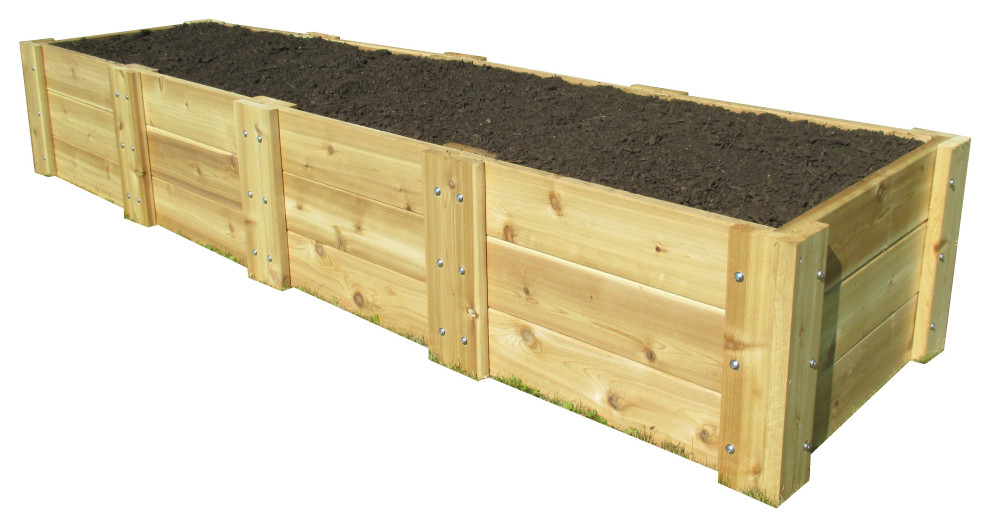 Deep Root Cedar Raised Bed Garden Kit, 2 ft. x 8 ft. x 16.5 in. H