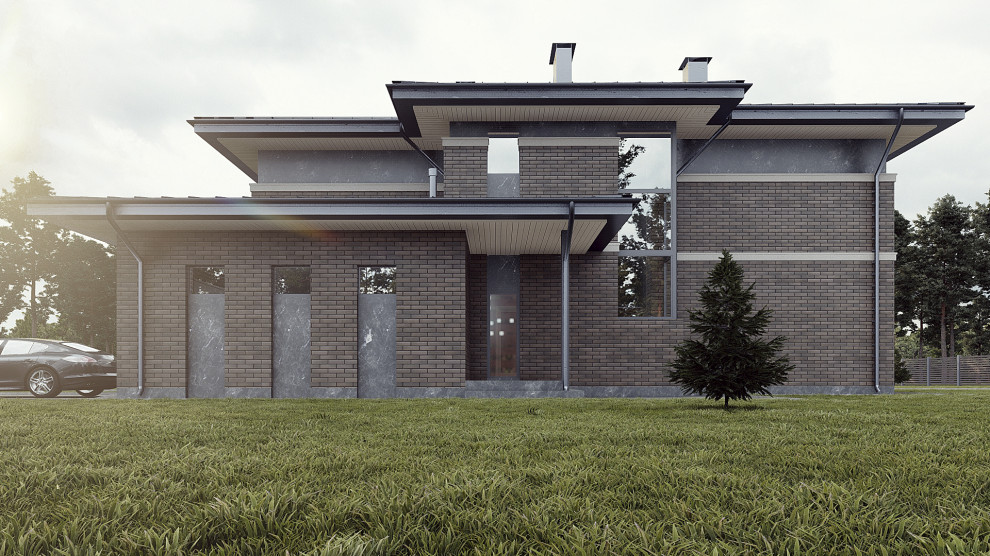 Современный дом в стиле Райта