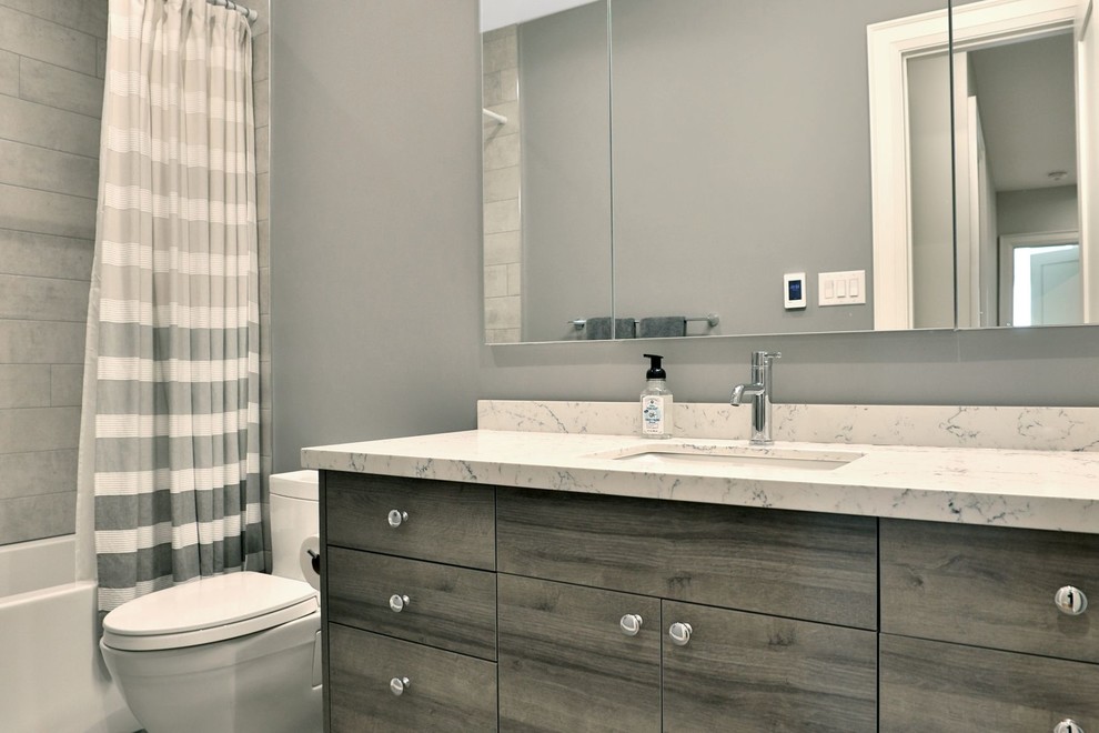 Transitional home design photo in Toronto