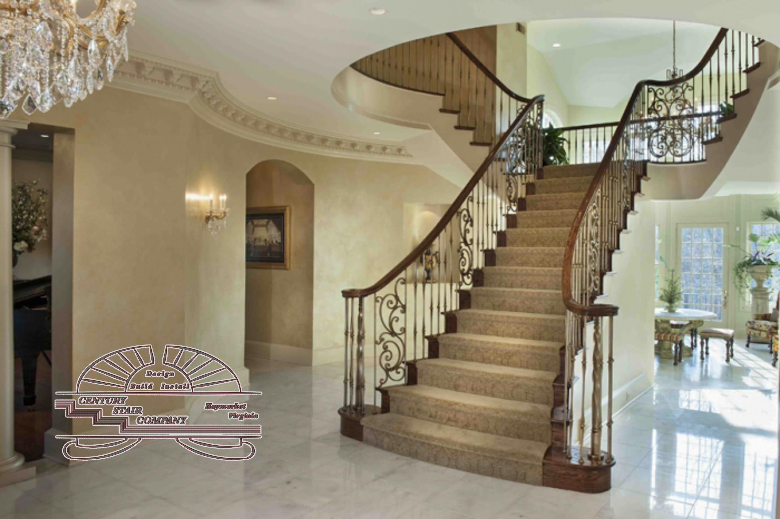 9_Grand Staircase in McLean Residence, McLean, VA 22101