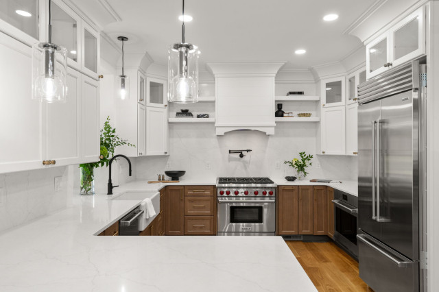 Natick New Construction transitional-kitchen