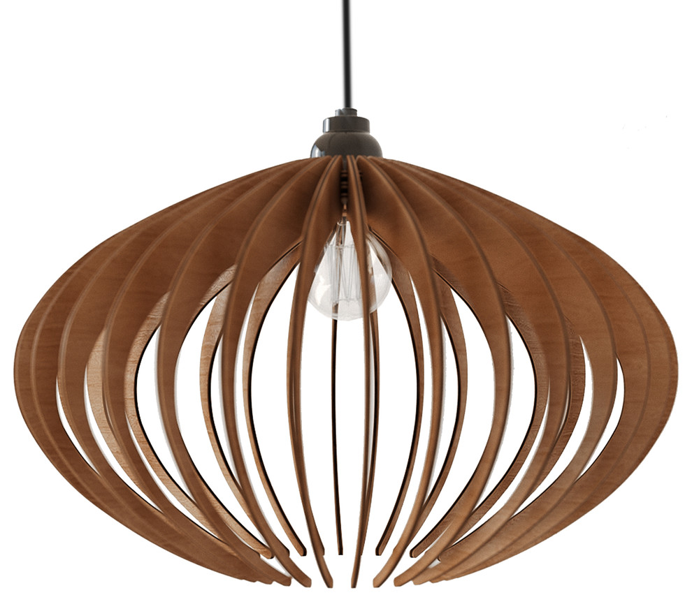 modern wood chandelier