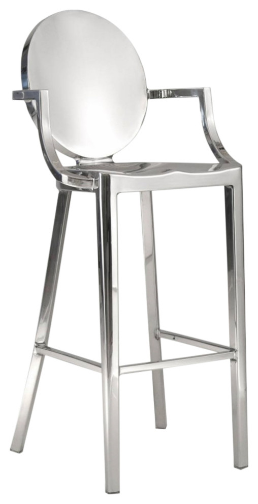 Metal Arm Stool, Bar, Bar - Contemporary - Bar Stools And Counter ...