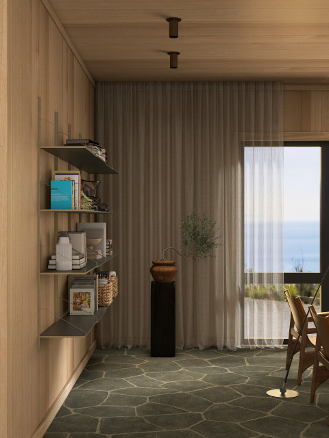 Timeless Coastal Living &ndash; Zeitloser Midcentury-Stilmix im Ostsee-Ferienhaus eclectic-living-room