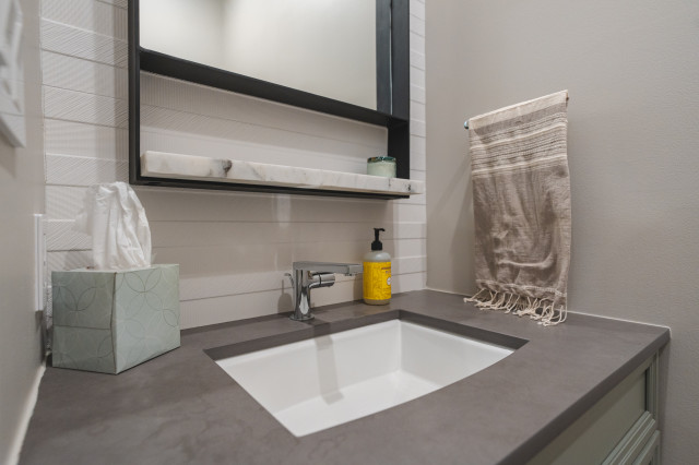 Woodland Elegance: Modern Kitchen & First Floor Revitalization modern-gaestetoilette