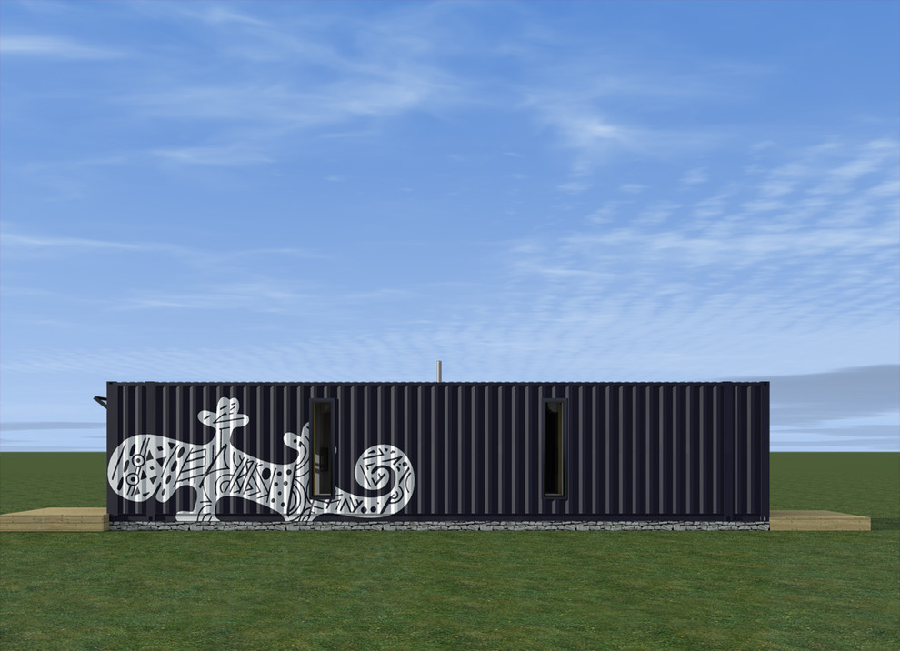 Два гостиничных номера в одном 45-ft морском грузовом контейнере