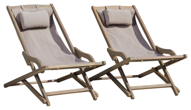 Northland Outdoor Wood And Canvas Sling Chairs Set Of 2 Northland Outdoor Wood And Canvas Sling Chairs Set Of 2