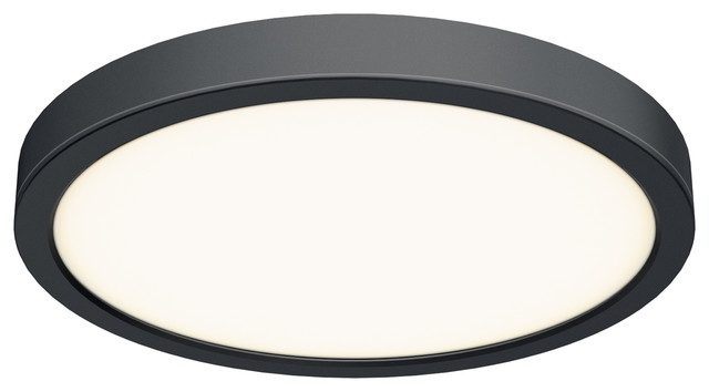 Dals Lighting Indoor Outdoor 14 Round Led Flush Mount 4k Modern Ceiling By Buildcom Houzz - Hamilton Hills Flush Mount Modern Outdoor Wall Sconce