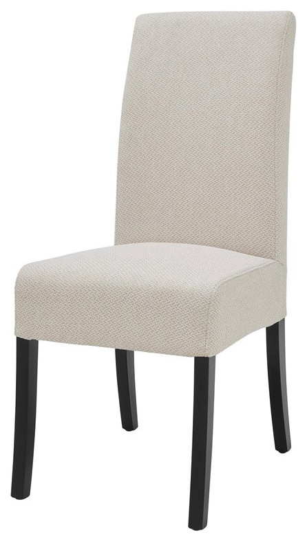 New Pacific Direct Valencia 19" Fabric Chair in Beige (Set of 2)
