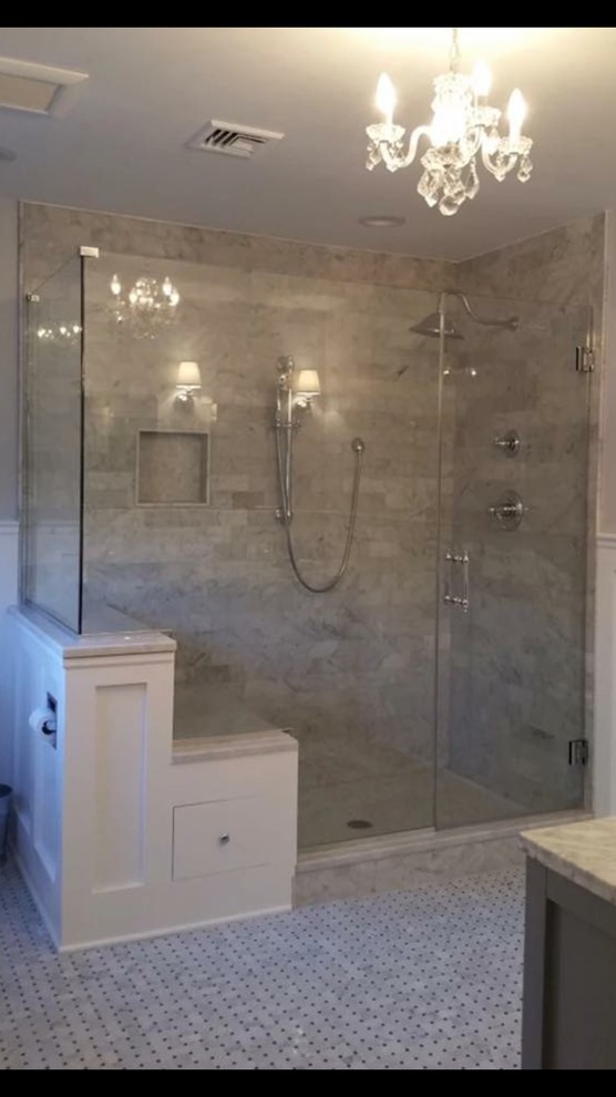 Bathroom - transitional bathroom idea in Newark