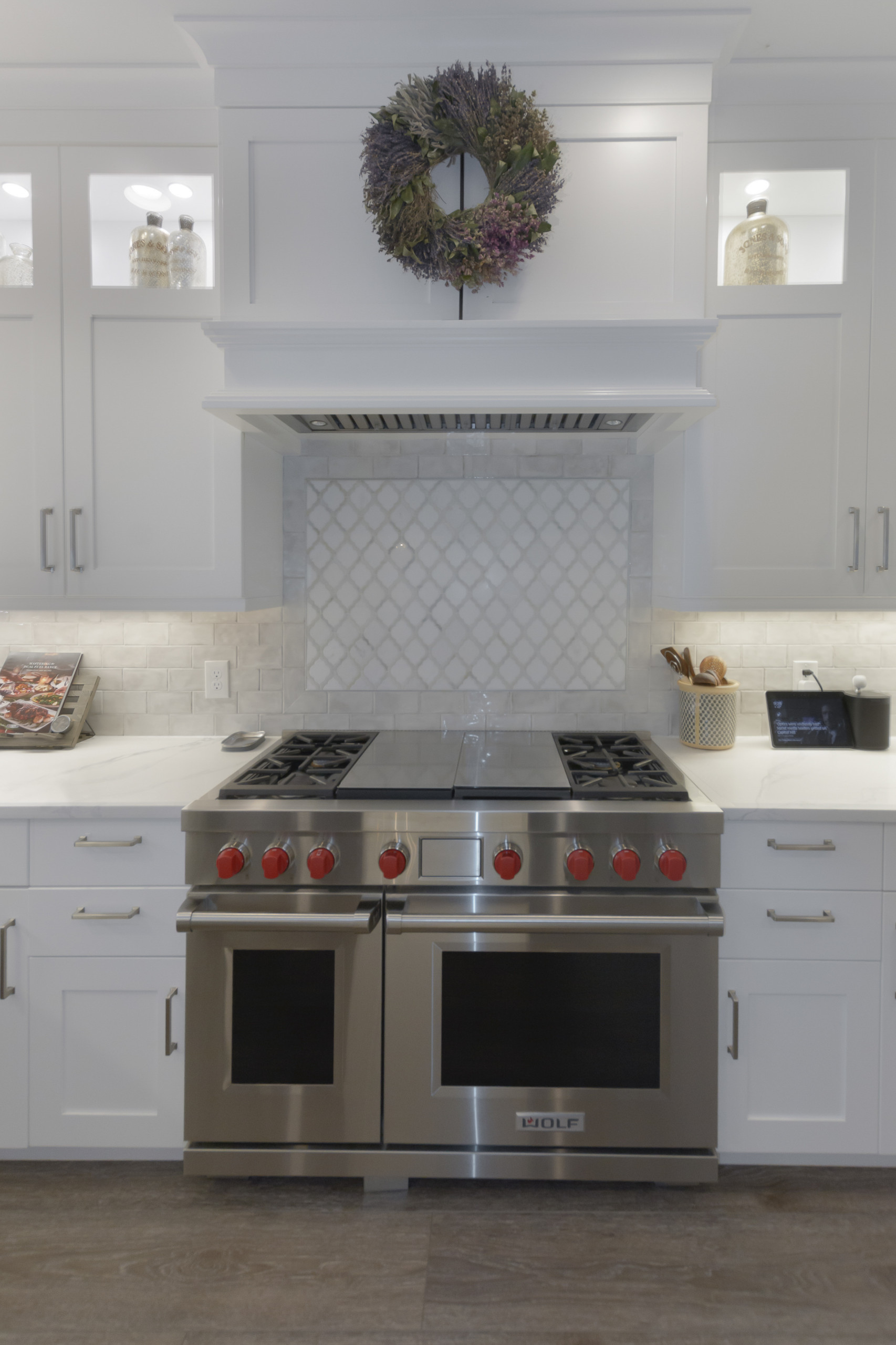 Pawley's Island simple wihite kitchen, laundry room, bathroom, and closet