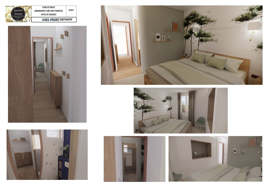 Suite parentale éco-renovée dans une maison des années 70