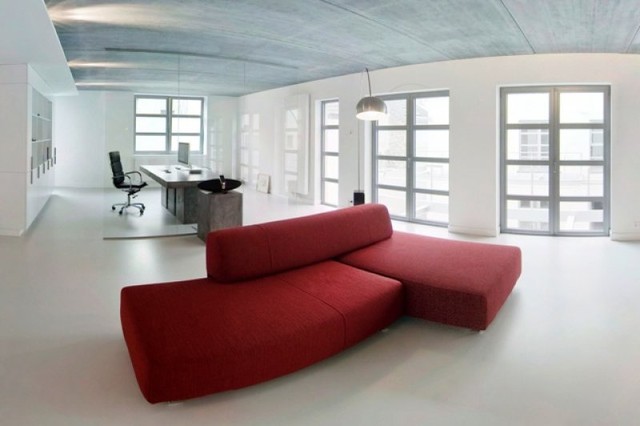 Interior Floor Decoration Poured Resin And Polished Concrete