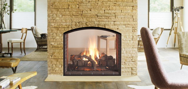 Heat & Glo Escape See-Thru Gas Fireplace klassisk-dagligstue